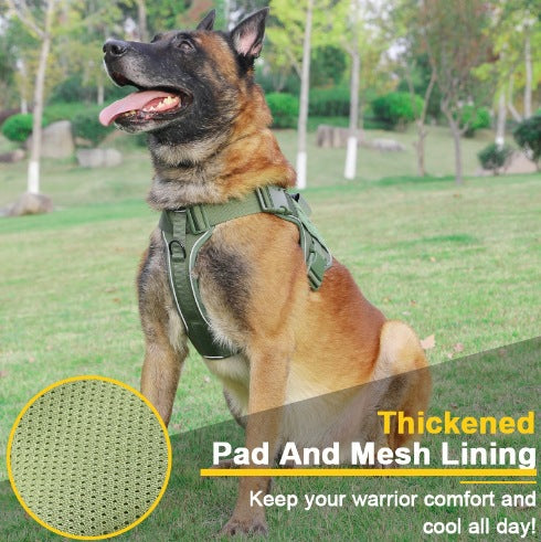 AyalaPet Tactical Dog Harness No-Pull - Heavy Duty Pet Vest with Handle - Adjustable Reflective Escape-Proof Harness for Small, Medium & Large Dogs