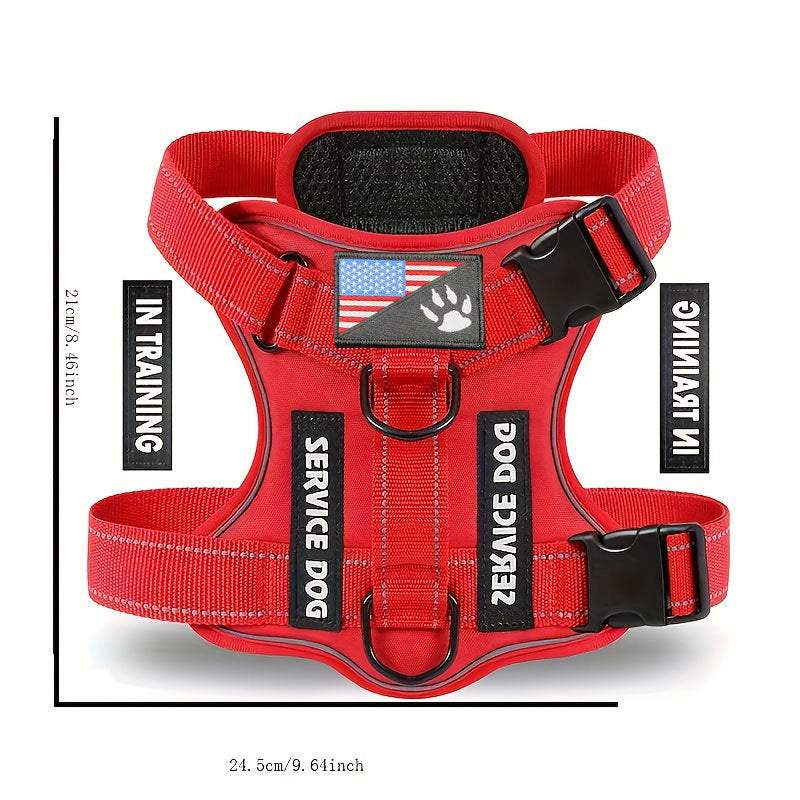 AyalaPet Large Dog Escape Prevention Rig - Heavy-duty Anti-pull Pet Vest with Handle - Reflective Adjustable Tactical Rig, Available in Multiple Colors and Sizes for Large Dogs