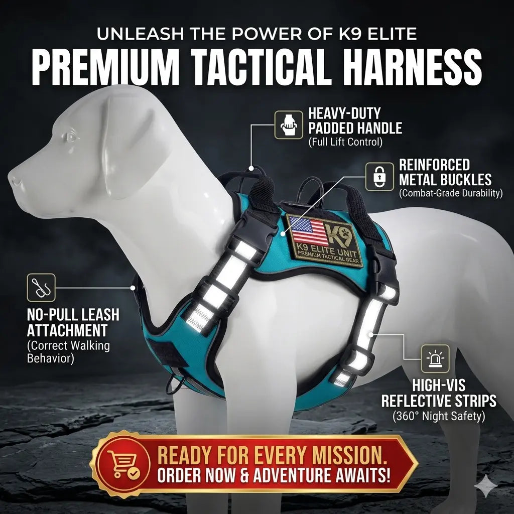 AyalaPet Escape-Proof Dog Harness with Leash - No-Pull Reflective Large Dog Vest Set - Heavy Duty Adjustable Pet Harness for All Breeds (XS to XL)