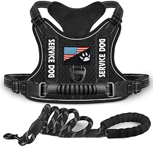 AyalaPet Premium Reflective Service Dog Vest | Escape-Proof Soft Mesh Training Harness