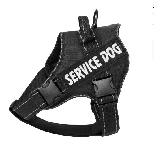 Tactical Dog Harness No-Pull - Heavy Duty Military Pet Vest with Handle & MOLLE System - Reflective Adjustable Outdoor Training Harness for Medium & Large Dogs