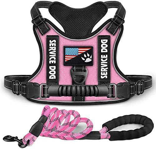 AyalaPet Premium Reflective Service Dog Vest | Escape-Proof Soft Mesh Training Harness