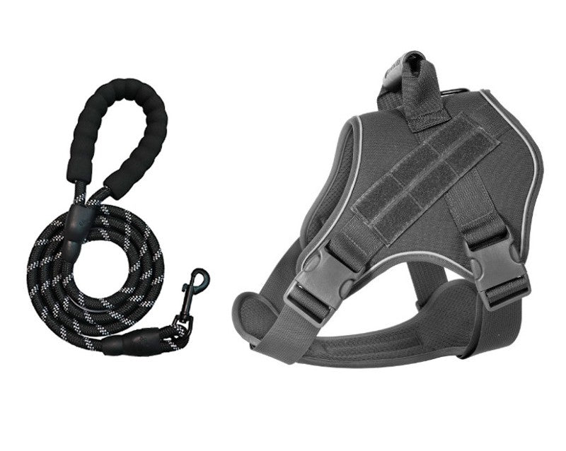 AyalaPet Tactical Dog Harness No-Pull - Heavy Duty Pet Vest with Handle - Adjustable Reflective Escape-Proof Harness for Small, Medium & Large Dogs