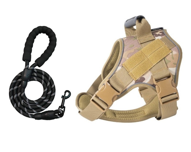 AyalaPet Tactical Dog Harness No-Pull - Heavy Duty Pet Vest with Handle - Adjustable Reflective Escape-Proof Harness for Small, Medium & Large Dogs